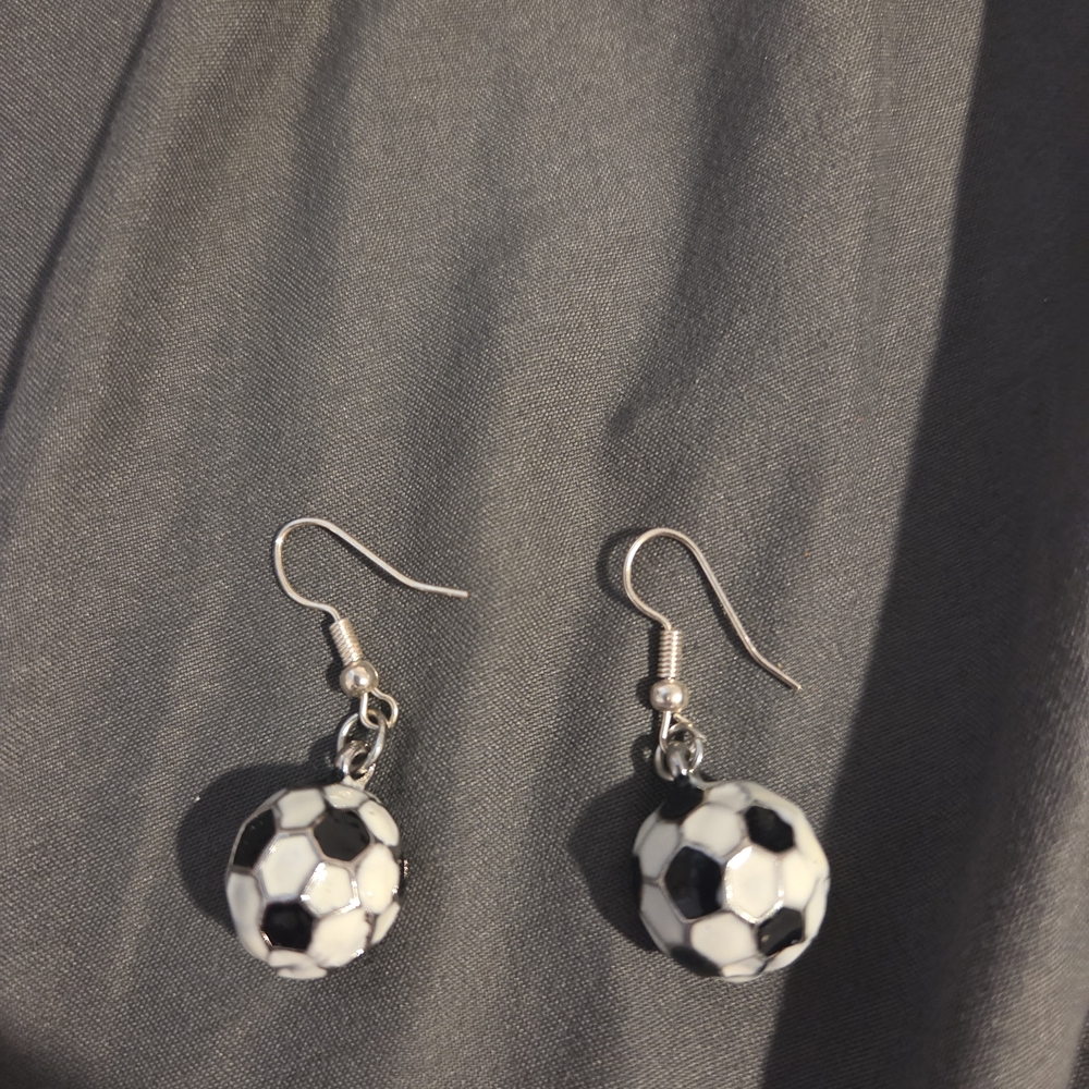 Soccer Ball Earrings
